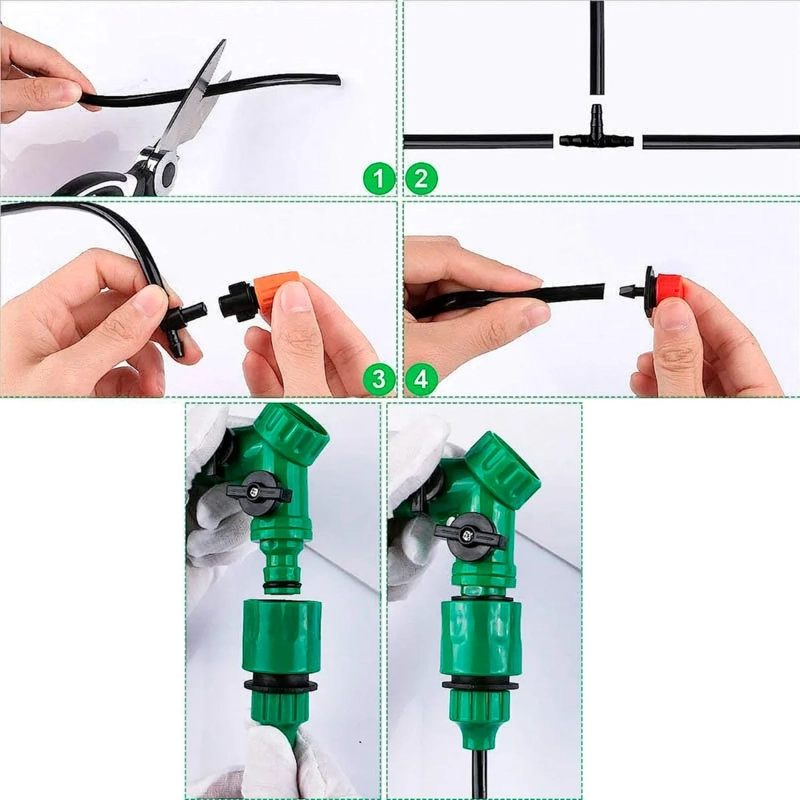 KIT SISTEMA RIEGO AUTOMATICO GOTEO 40 MTS - 4