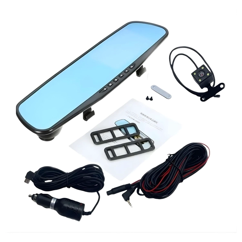 CAMARA FULL HD ESPEJO RETROVISOR AUTO CAMIONETA - 4