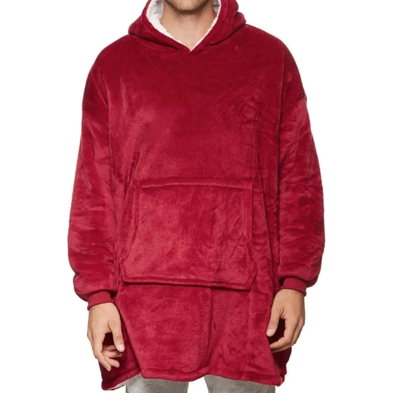 POLERON CHIPORRO FELPA FRAZADA MANTA POLAR ROJO - 1