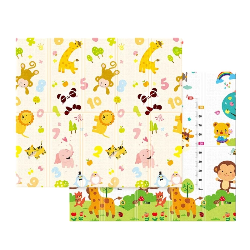 ALFOMBRA INFANTIL BEBE GOMA EVA PLEGABLE ANTIGOLPES 120X180 NUME RICO - 1