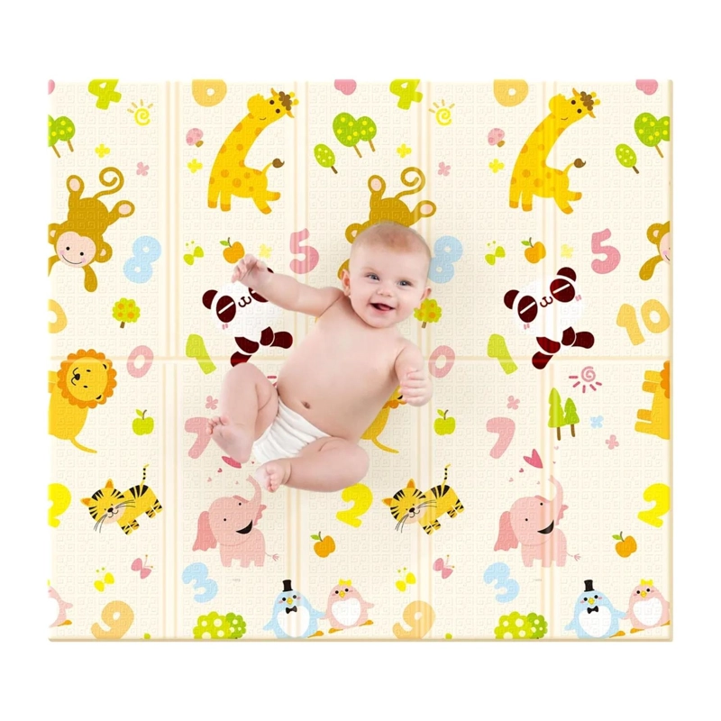 ALFOMBRA INFANTIL BEBE GOMA EVA PLEGABLE ANTIGOLPES 120X180 NUME RICO - 2