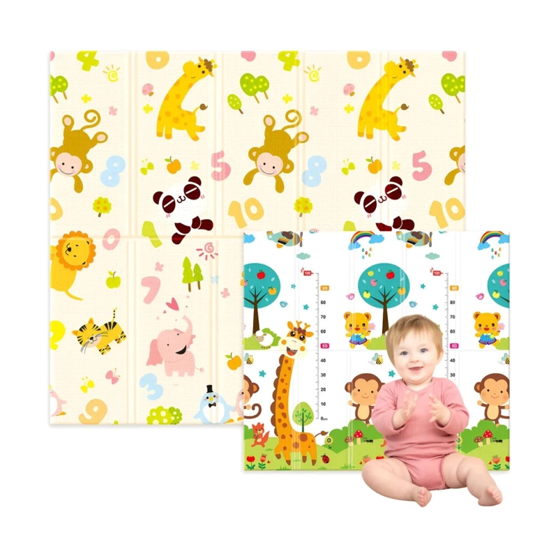 ALFOMBRA INFANTIL BEBE GOMA EVA PLEGABLE ANTIGOLPES 120X180 NUME RICO - 3