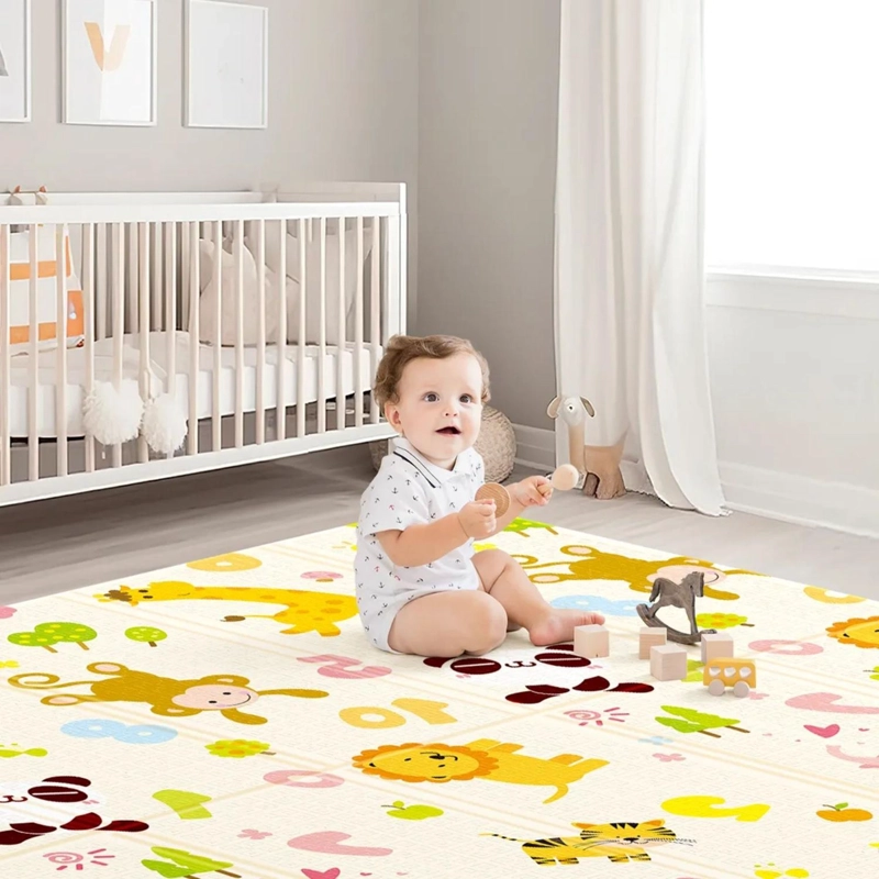 ALFOMBRA INFANTIL BEBE GOMA EVA PLEGABLE ANTIGOLPES 120X180 NUME RICO - 4