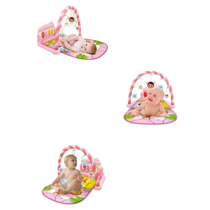 ALFOMBRA MUSICAL ESTIMULACION PIANO INFANTIL ROSA - 3