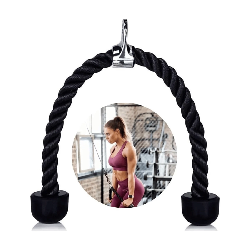 CUERDA SOGA GYM POLEA TRICEPS BICEPS FITNESS - 4