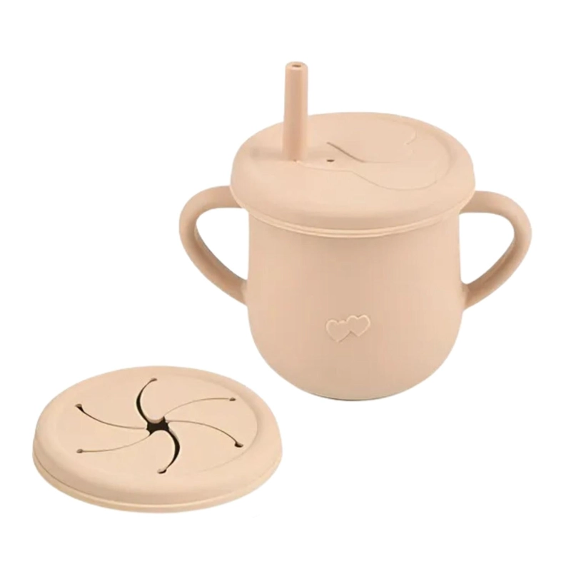 KIT 10 CUBIERTOS ALIMENTACION BEBE S BEIGE - 5