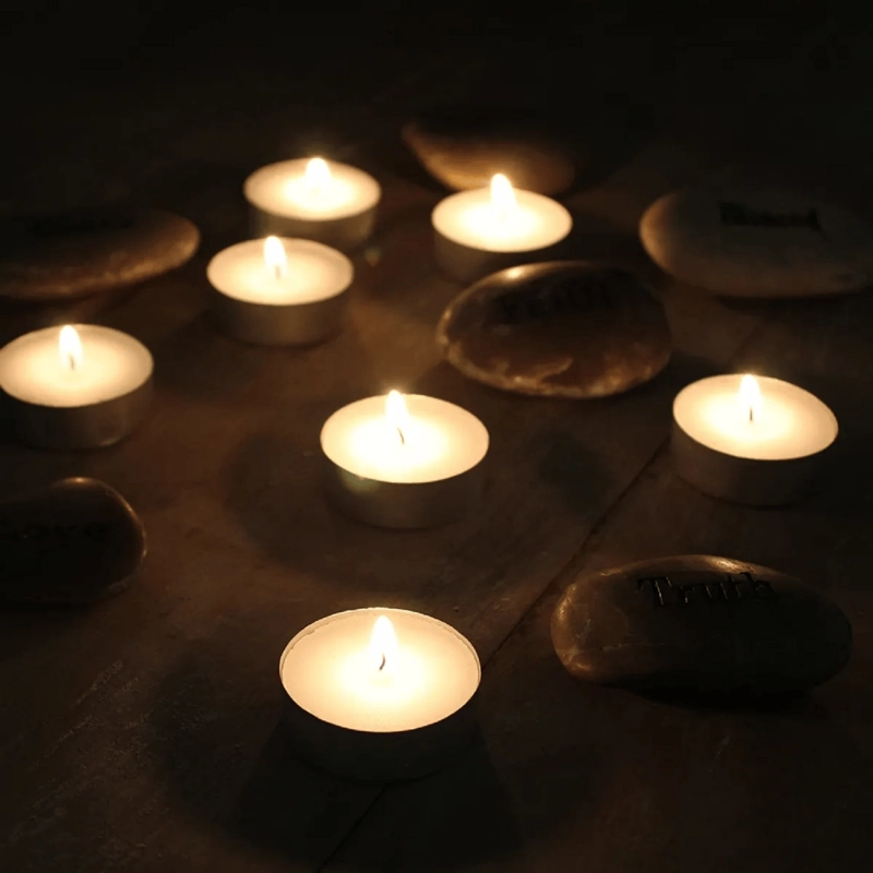 KIT 50 VELAS ESOTERISMO DECORACION LIMPIEZA LUZ 3.8X1.3 CM - 6