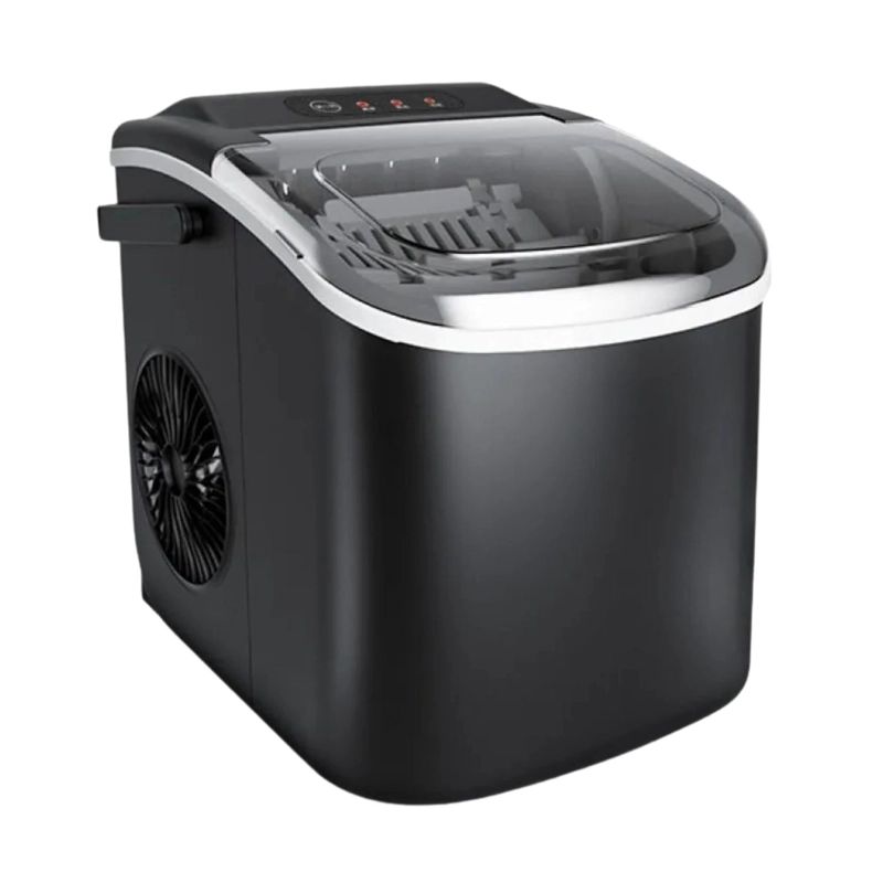 MAQUINA HIELO COMPACTA PORTATIL 15KG NEGRO - 2