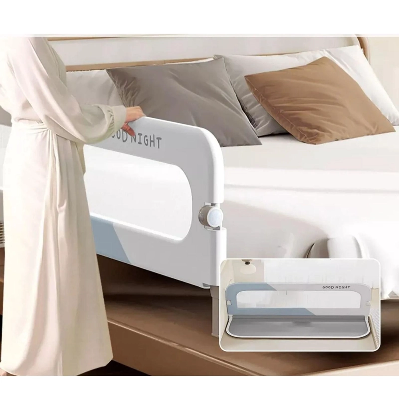 BARANDA CAMA SEGURIDAD BEBE AJUSTABLE 180X65X71 CM - 5