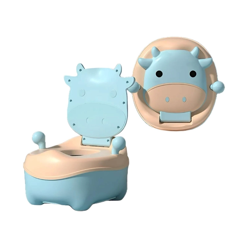 PELELA BAÑO WC INFANTIL BEBE 34X28X17 CM CELESTE - 2