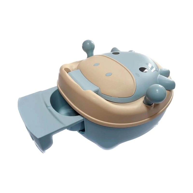 PELELA BAÑO WC INFANTIL BEBE 34X28X17 CM CELESTE - 3