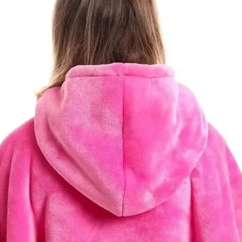 POLERON CHIPORRO FELPA FRAZADA MANTA POLAR ROSA - 3
