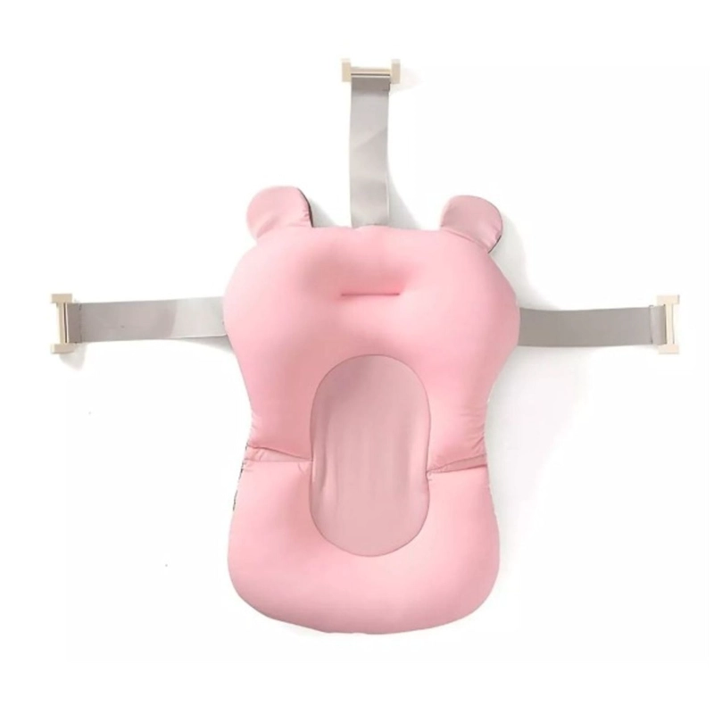 HAMACA PARA BAÑERA TINA BEBE  PLEGABLE ANTIDESLIZANTE 45X33X8 CM BLANCO - 2