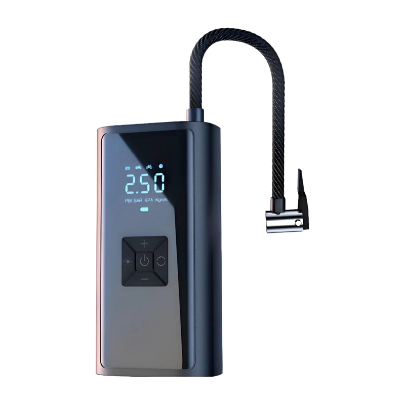 COMPRESOR AIRE PORTATIL INFLADOR NEUMATICOS 80 WATT - 1