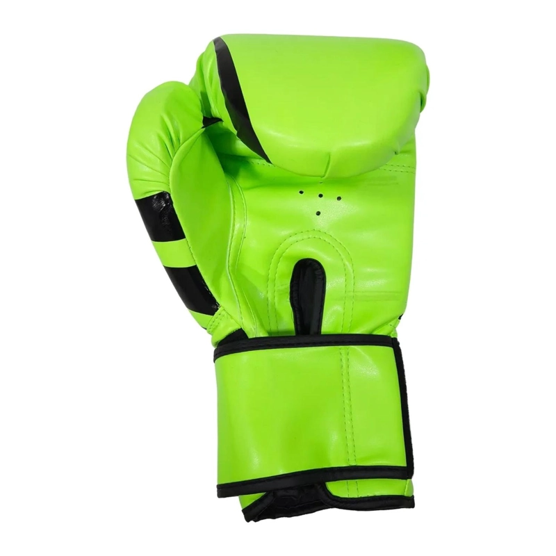GUANTES BOXEO ARTES MARCIALES PROFESIONAL 12 ONZAS VERDE - 2