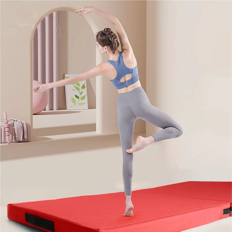 COLCHONETA DEPORTIVA PILATE YOGA 100X50X5 CM ROJO - 4