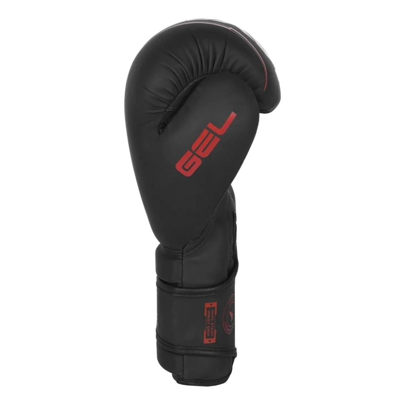 GUANTES ARTES MARCIALES BOXEO MUAY THAI 16 ONZAS NEGRO ROJO - 3