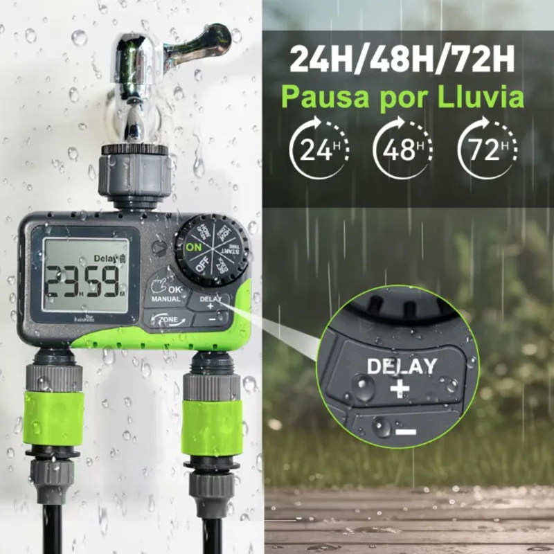 PROGRAMADOR RIEGO AUTOMATICO DIGITAL AHORRO AGUA 1.5 WATT - 4