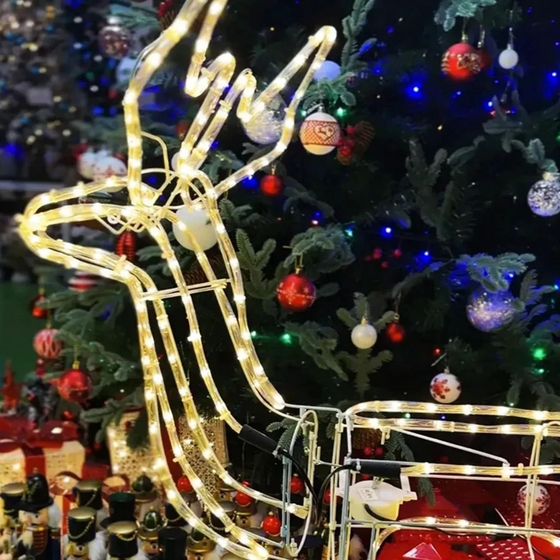 RENO SOLAR NAVIDAD LUCES LED 120 CM - 3
