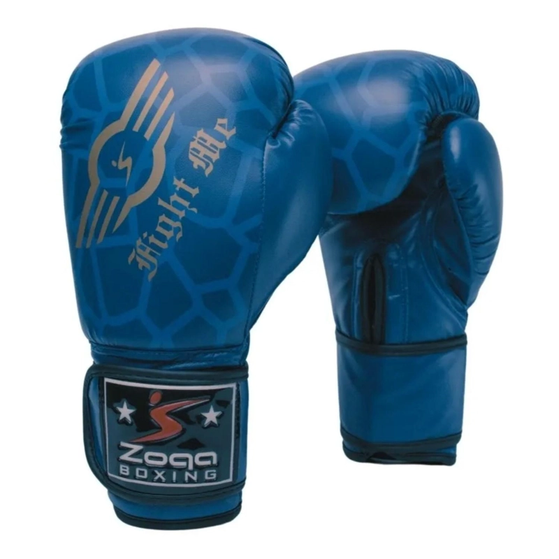 GUANTES BOXEO ARTES MARCIALES VELCRO REXION 12 ONZAS AZUL - 1