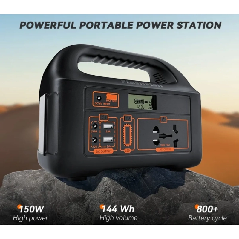 GENERADOR ENERGIA SOLAR PORTATIL 150 WATT - 4