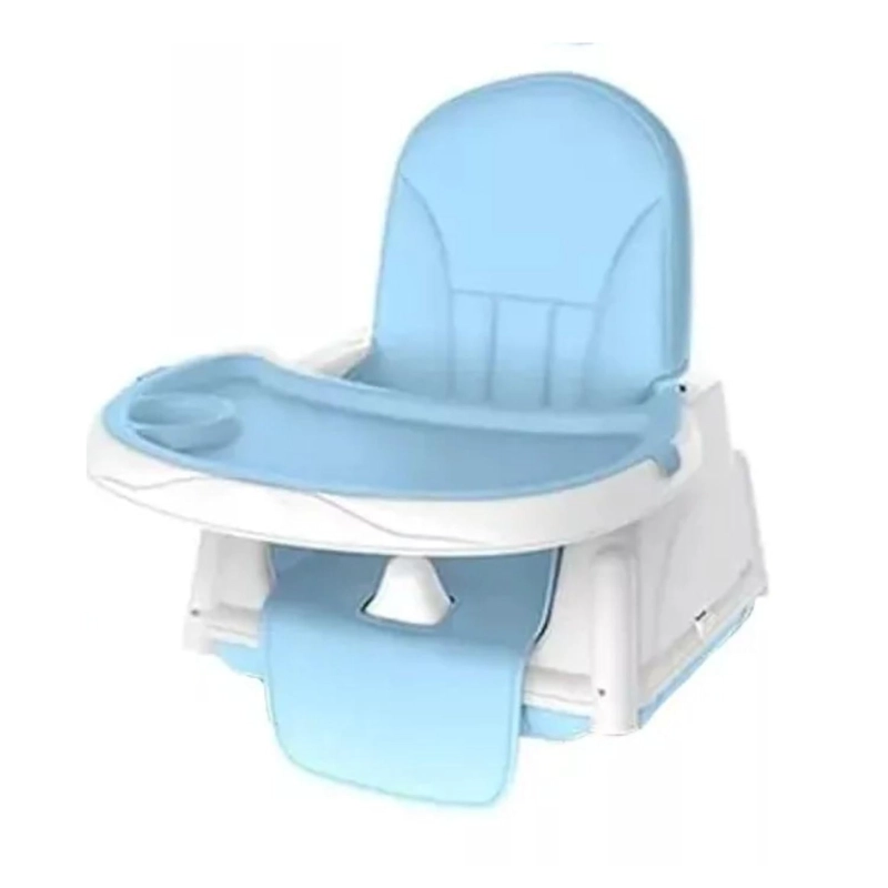 SILLA COMER BEBE INFANTIL 2 EN 1 AJUSTABLE CELESTE - 3