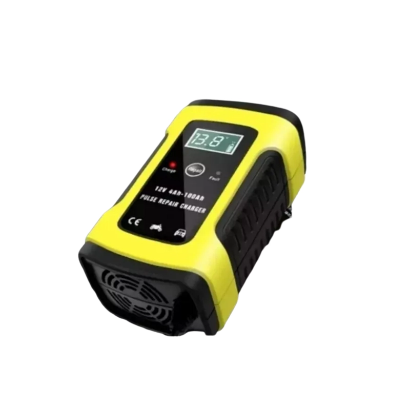 CARGADOR BATERIA AUTOMOVIL MOTO 60 WATT CARGA INTELIGENTE 12 V AMARILLO - 2