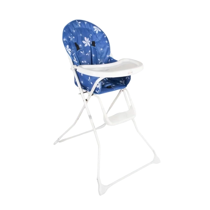 SILLA COMER BEBE PLEGABLE 102X48X71 CM AZUL - 1