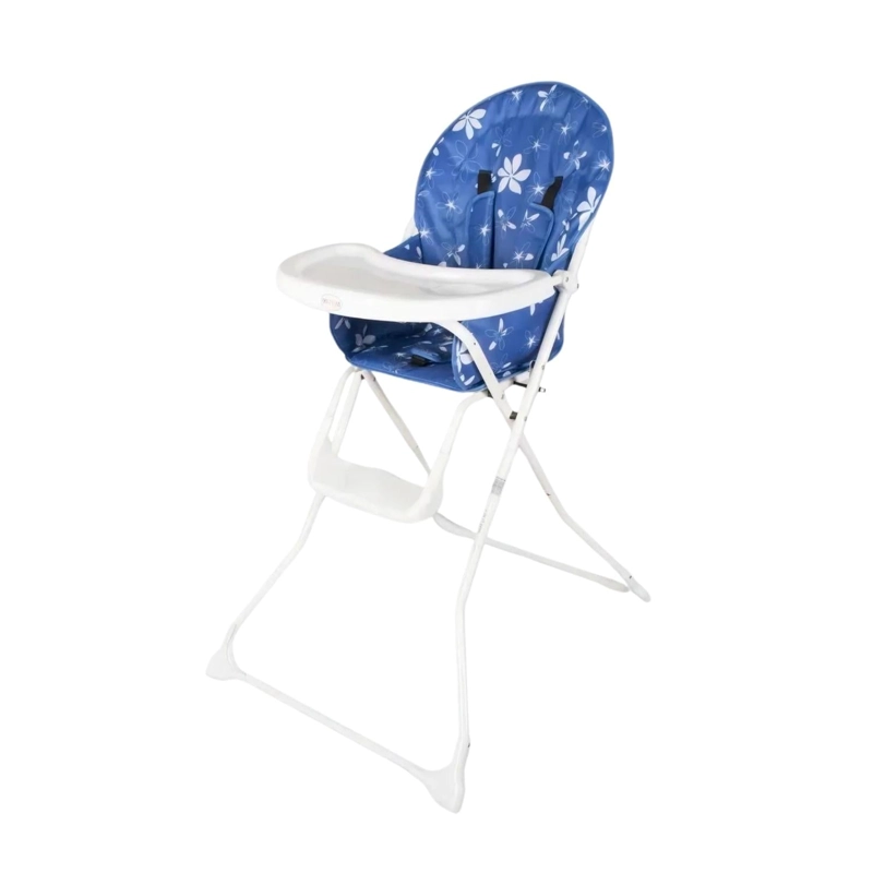 SILLA COMER BEBE PLEGABLE 102X48X71 CM AZUL - 2