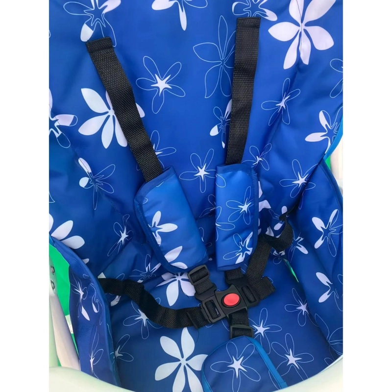 SILLA COMER BEBE PLEGABLE 102X48X71 CM AZUL - 3