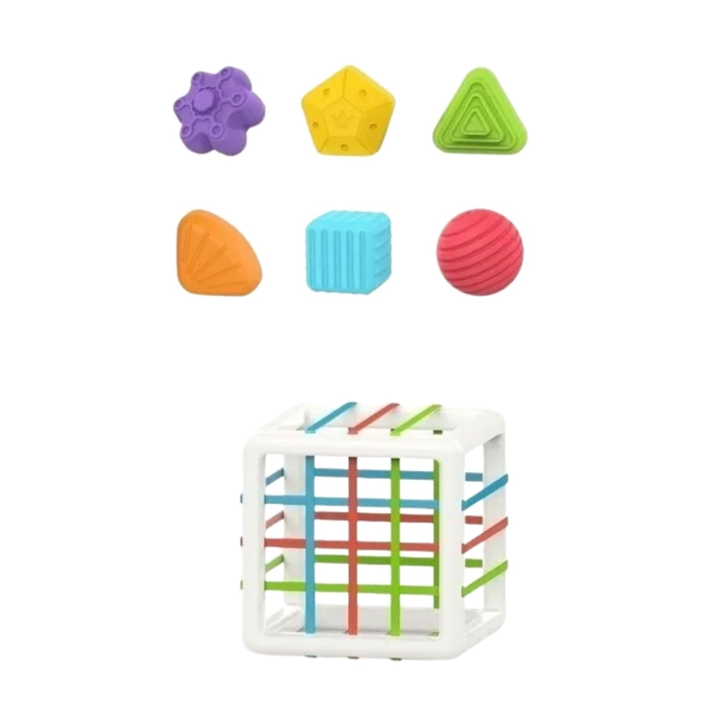 JUGUETE DIDACTICO INFANTIL NIÑO CUBO ENTRENAMIENTO SENSORIAL INTERACTIVO - 1