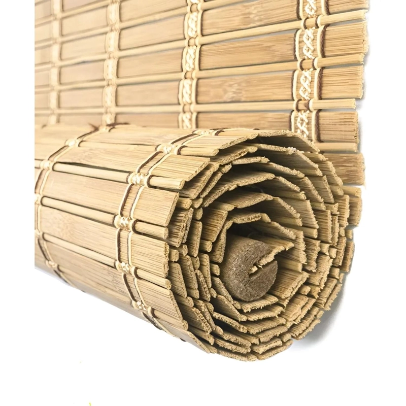 CORTINA PERSIANA ROLLER ENROLLABLE 120X150 CM BAMBU MARRON CLARO - 2