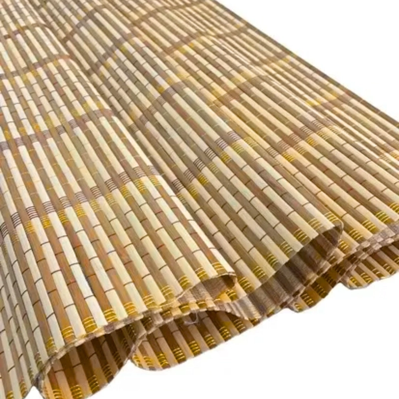CORTINA PERSIANA ROLLER ENROLLABLE 120X150 CM BAMBU MARRON CLARO - 4