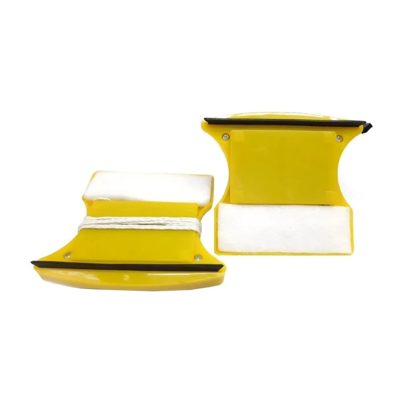 PACK LIMPIA VIDRIO MAGNETICO CASA HOGAR 11.5X10X6 CM AMARILLO - 4