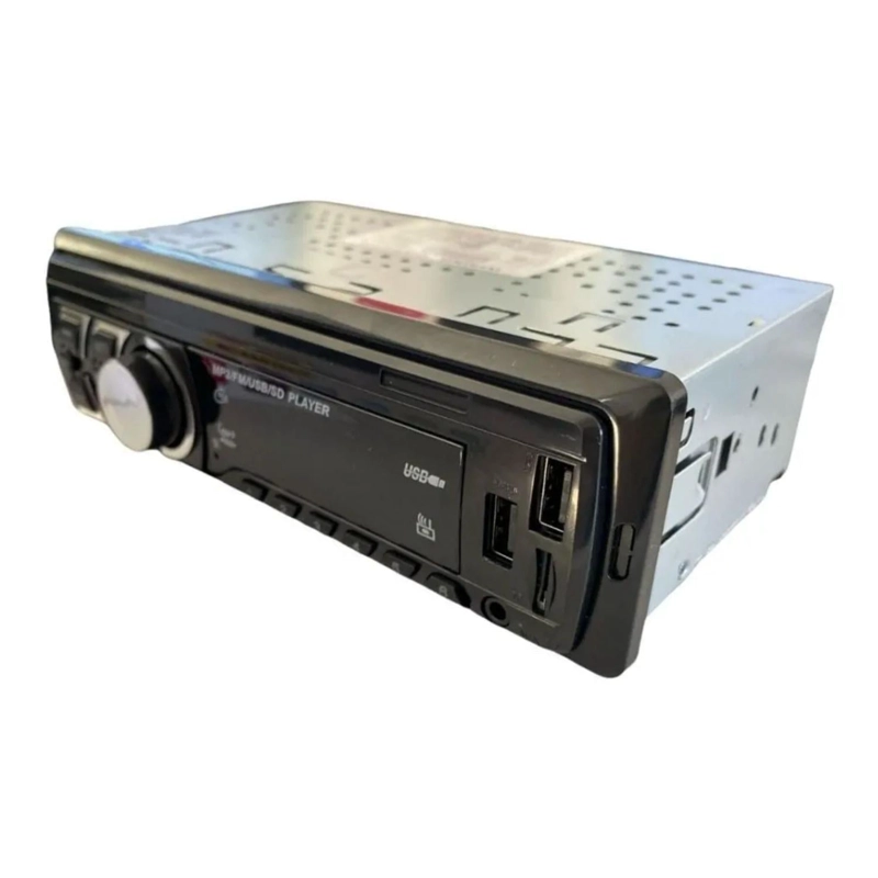RADIO AUTO BLUETOOTH 1 DIN USB AUX MP3 FM CONTROL REMOTO - 2