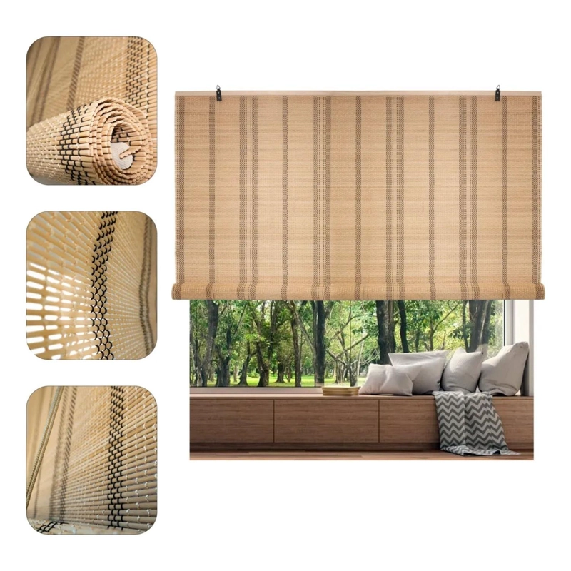 CORTINA BEITI PERSIANA ROLLER ENROLLABLE 1.8X1.8 MTS BAMBU - 3