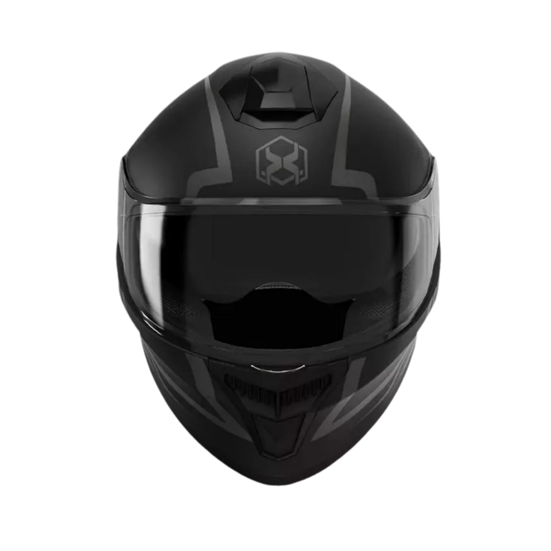 CASCO INTEGRAL ABATUBLE VISERA MOTO NEGRO - 2