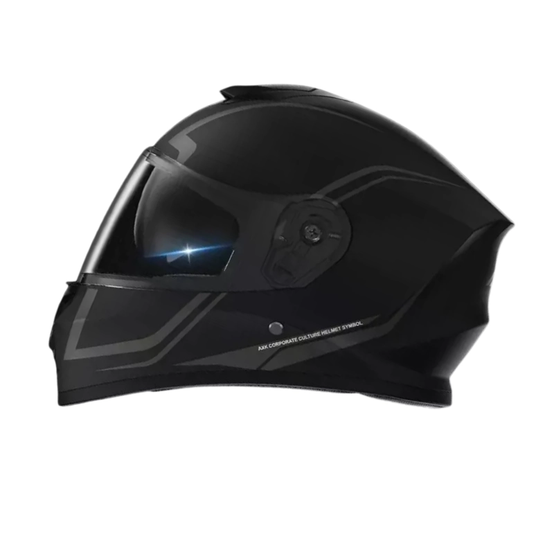 CASCO INTEGRAL ABATUBLE VISERA MOTO NEGRO - 3