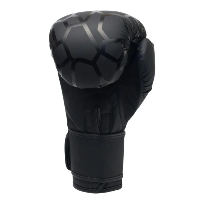 GUANTES BOXEO ARTES MARCIALES VELCRO REXION 14 ONZAS NEGRO MATE - 3
