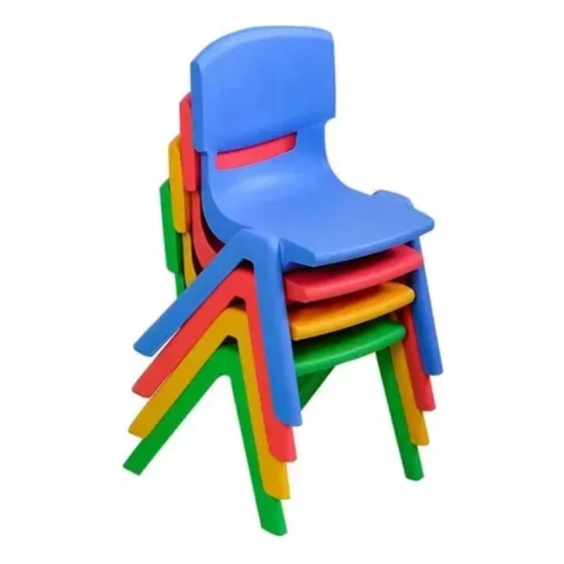 MINI SILLA PLASTICA INFANTIL NIÑO AZUL - 3
