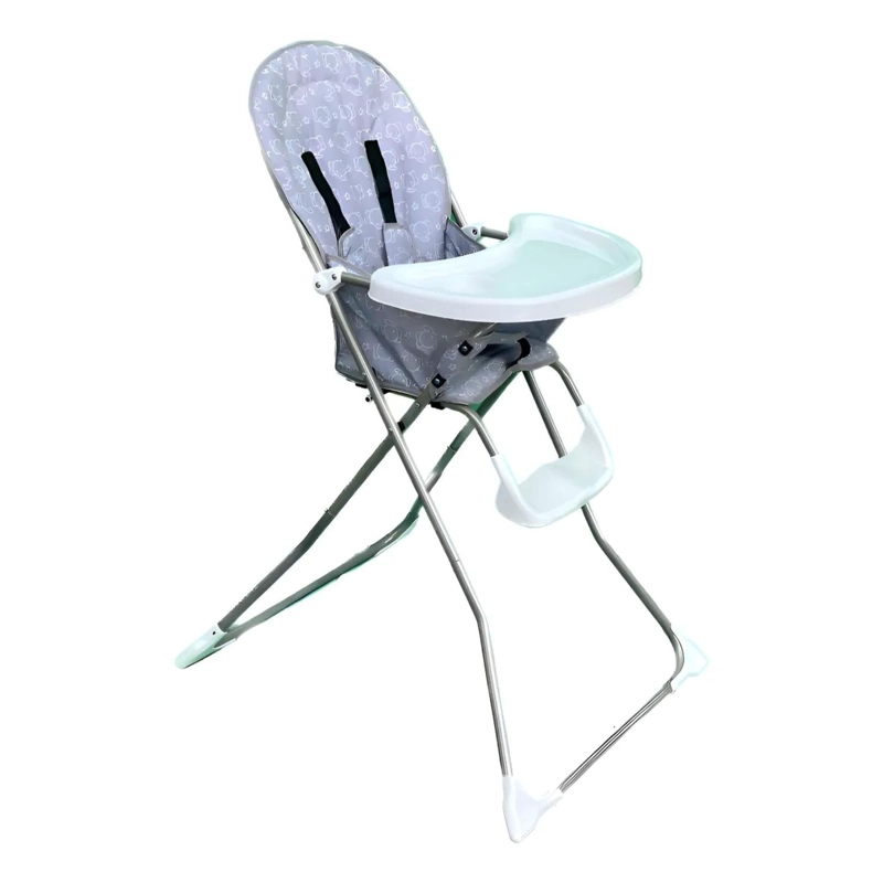 SILLA COMER BEBE PLEGABLE 102X48X71 CM GRIS - 1