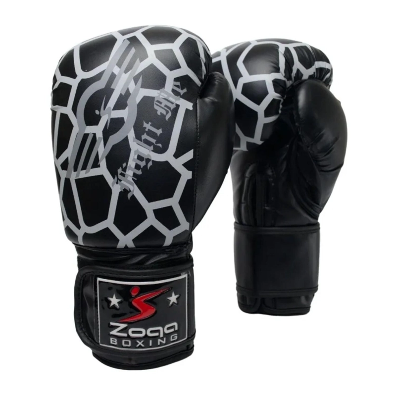 GUANTES BOXEO ARTES MARCIALES VELCRO REXION 10 ONZAS NEGRO - 1