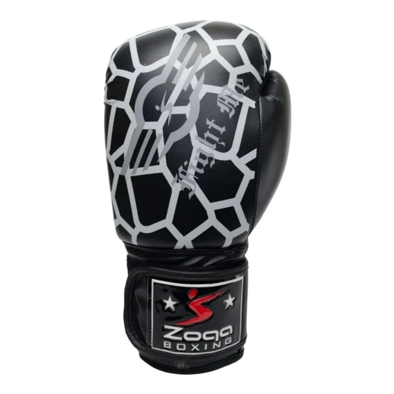 GUANTES BOXEO ARTES MARCIALES VELCRO REXION 10 ONZAS NEGRO - 2