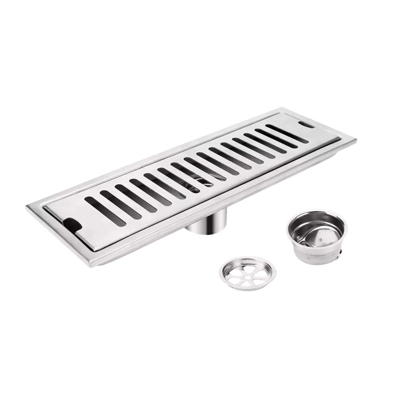 DESAGÜE DUCHA BAÑO 40 X 10 CM RECTANGULAR ACERO INOXIDABLE - 2
