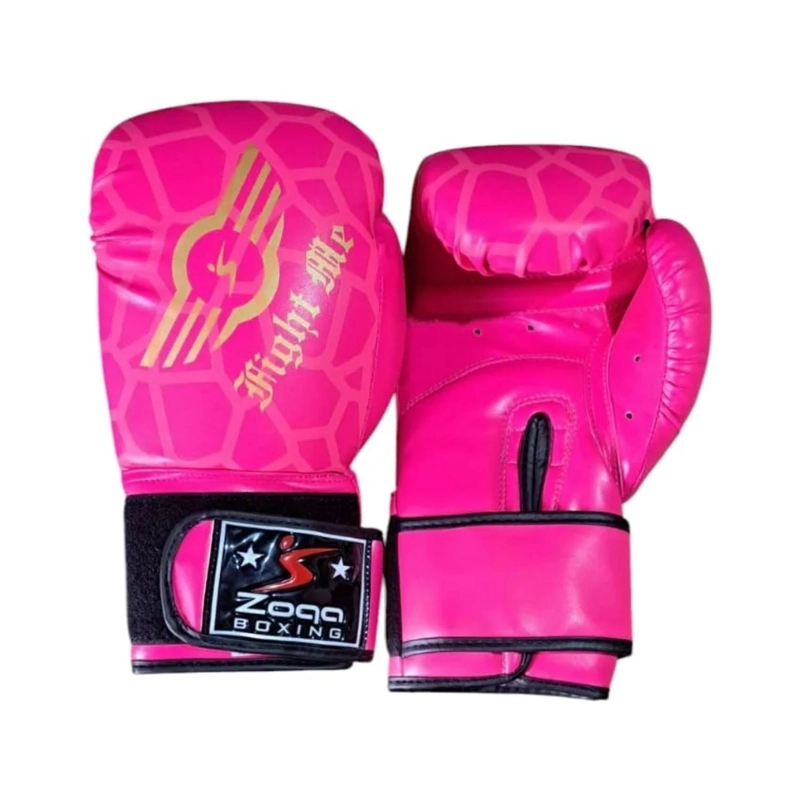 GUANTES BOXEO ARTES MARCIALES VELCRO REXION 14 ROSA - 1