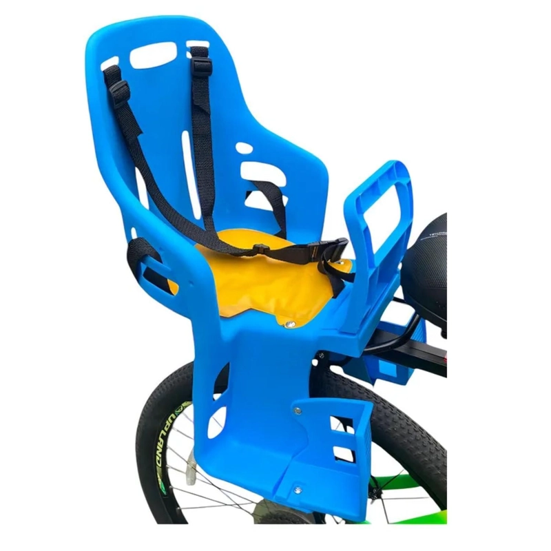 KIT SILLA PORTA BEBE NIÑO PARRILLA TRASERA BICICLETA - 2