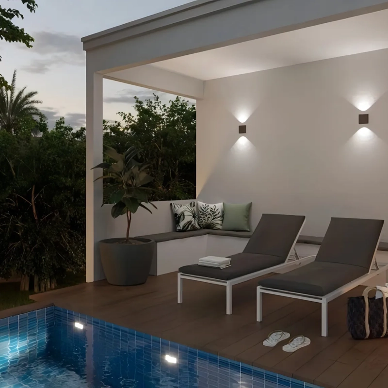 FOCO LED BIDIRECCIONAL EXTERIOR NEGRO - 5