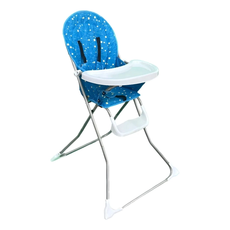 SILLA COMER BEBE PLEGABLE 102X48X71 CM TURQUESA - 1