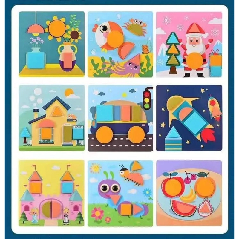 JUGUETE DIDACTICO INFANTIL PUZZLE ROMPECABEZAS ENCAJE - 4