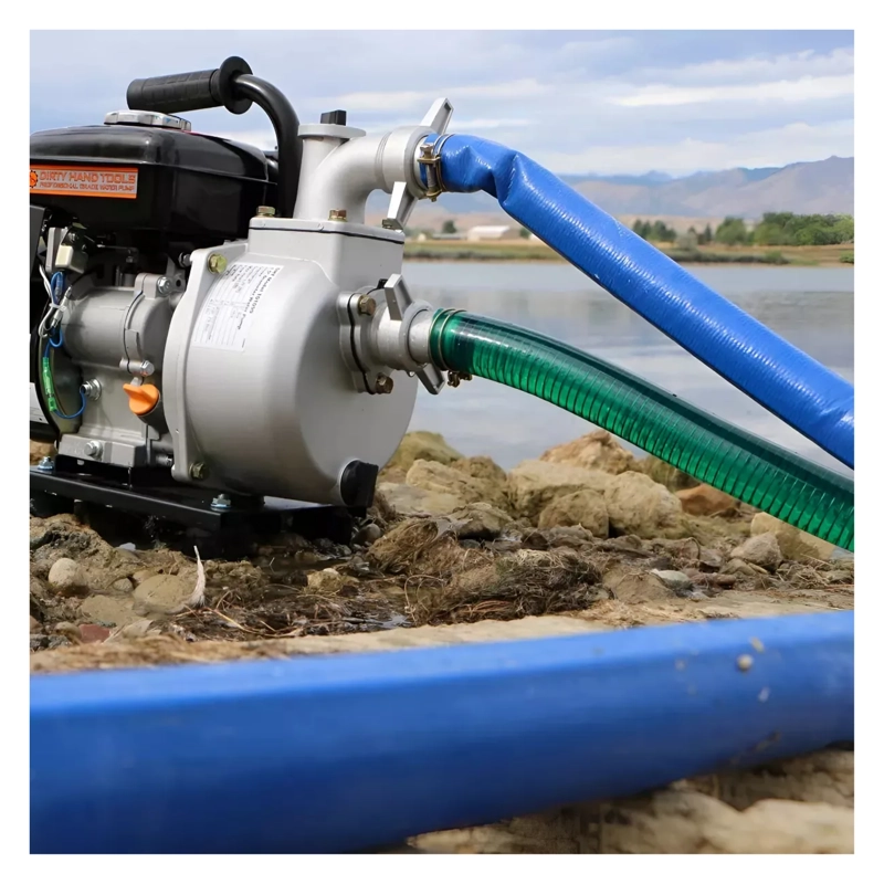 MANGUERA RIEGO PLANA 2  50 MTS AZUL - 5